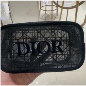 Dior gift Black Mesh Pouch